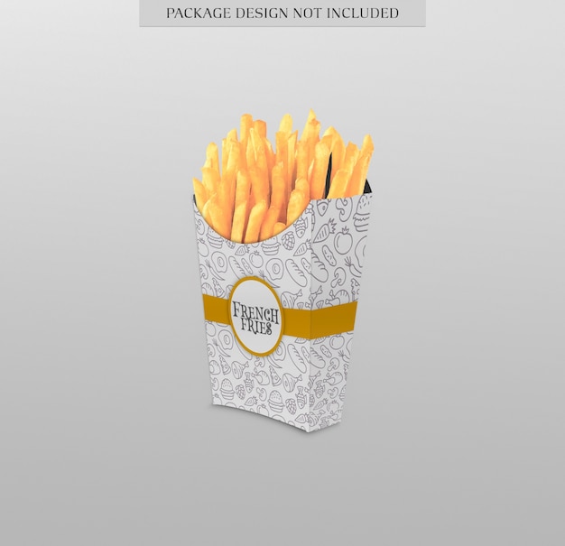 Download French fries package mockup | Premium PSD File