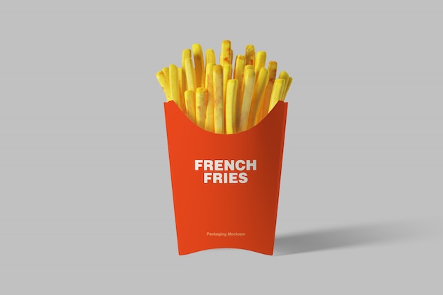 Download French fries packaging mockup | Premium PSD File