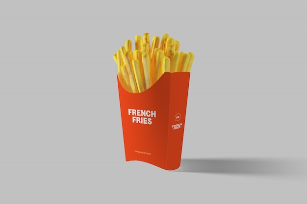 Download French fries packaging mockup | Premium PSD File