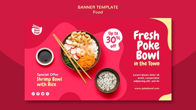 free-psd-fresh-poke-bowl-banner-template