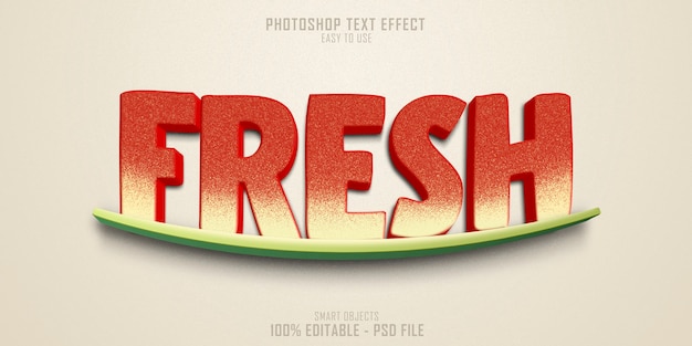  Fresh text style effect template Premium Psd