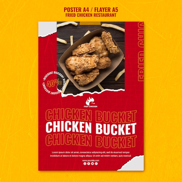 Download Premium Psd Fried Chicken Package Landing Page Template