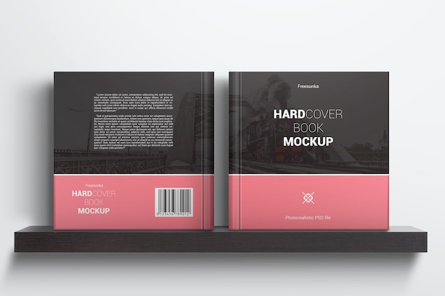 Download Premium PSD | Front and back cover book mockup