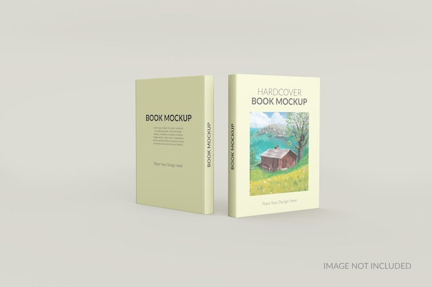 Download Premium PSD | Front and back view of hardcover book ...