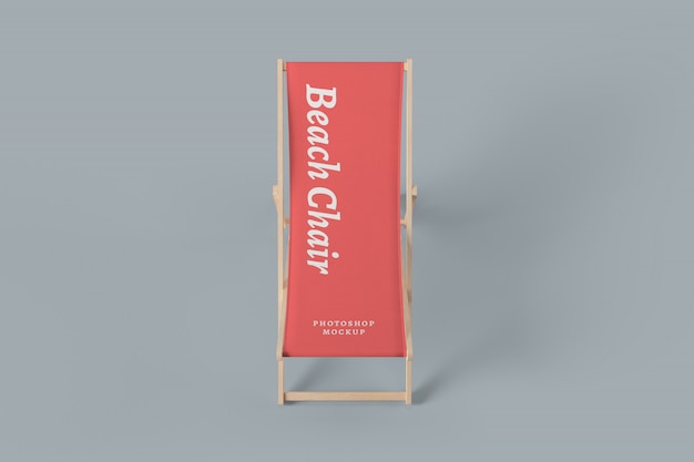 Download Premium Psd Front View Of Beach Chair Mockup