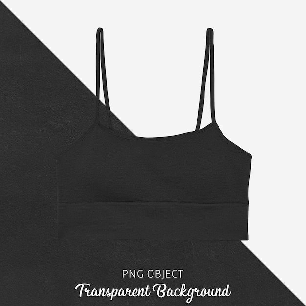 Premium PSD | Front view of black crop top mockup