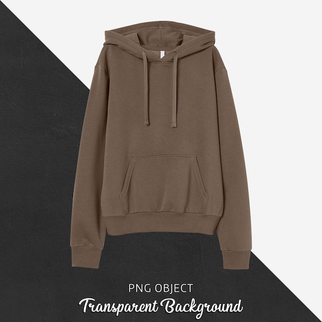 Download Premium PSD | Front view of brown hoodie mockup