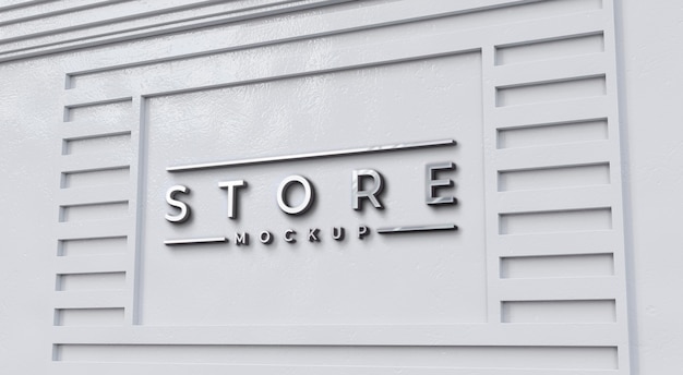 Download Free PSD | Front view of business mockup sign design