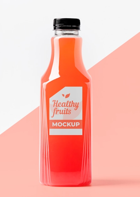 Download 24 Clear Glass Red Apple Juice Bottle Psd Yellowimages Mockups