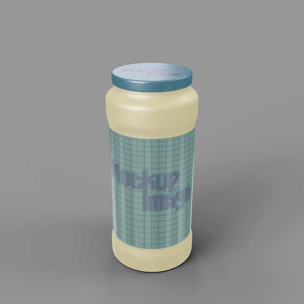 Download Premium Psd Front View On Glossy Plastic Bottle Mockup