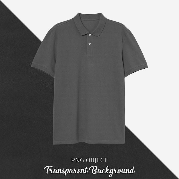 Download Premium PSD | Front view of gray polo tshirt mockup