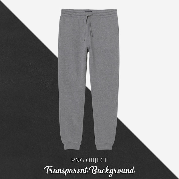Premium PSD Front view of gray sweatpants mockup