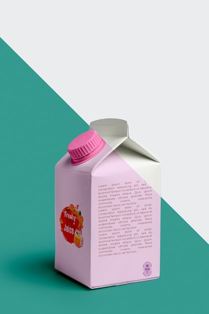 Download Free Psd Front View Of Juice Carton