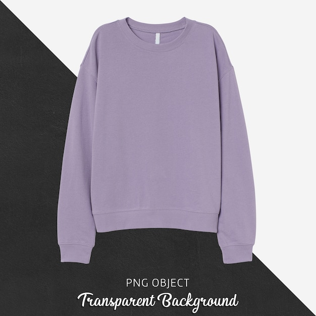 Download Premium PSD | Front view of light purple sweatshirt mockup