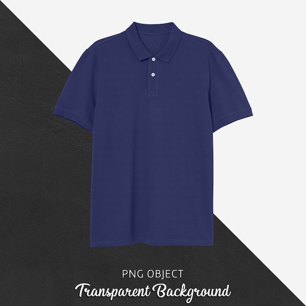 Download Premium PSD | Front view of navy blue polo tshirt mockup