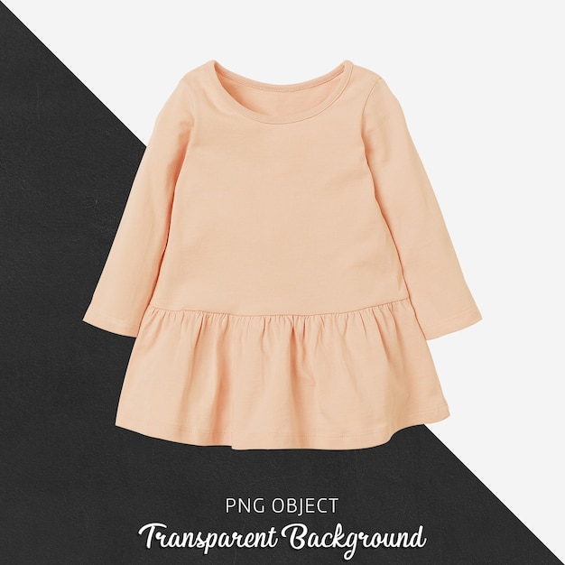 Download Premium PSD | Front view of orange children dress mockup