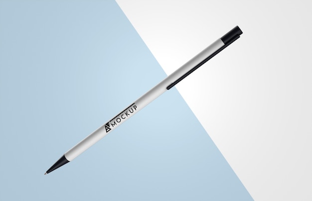 Free PSD | Front view of pen mock-up