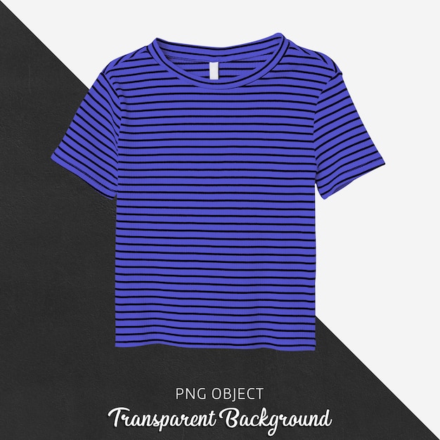 Premium PSD | Front view of striped t-shirt mockup