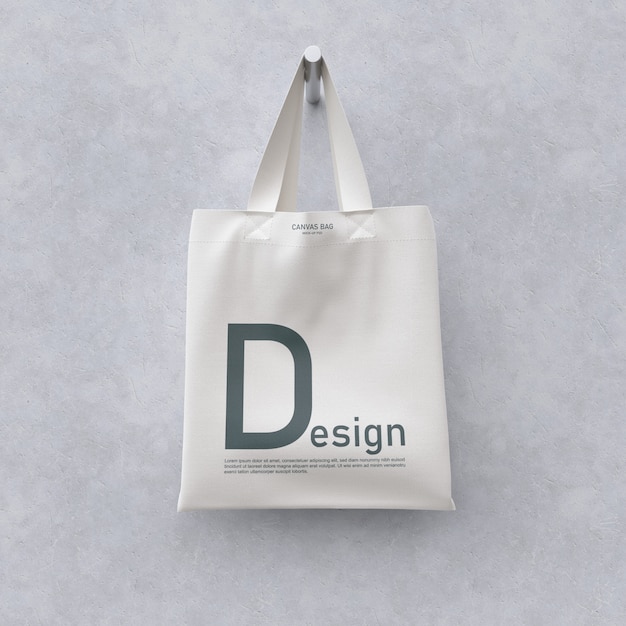 Download Front view of textile bag mockup | Premium PSD File