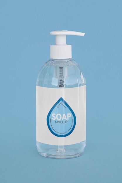 Free Psd Transparent Plastic Bottle Of Liquid Soap