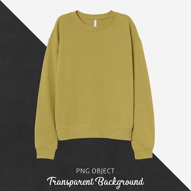 Download Premium PSD | Front view of yellow basic sweatshirt mockup