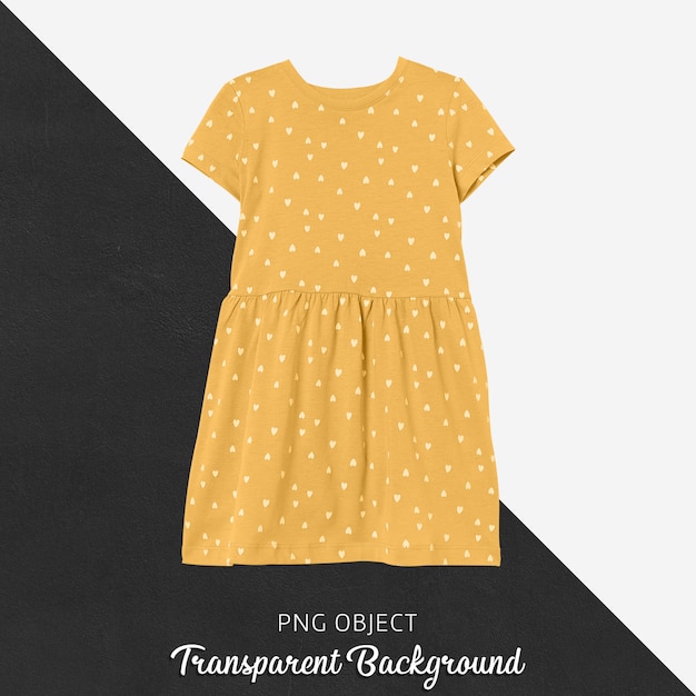 Download Premium PSD | Front view of yellow children dress mockup