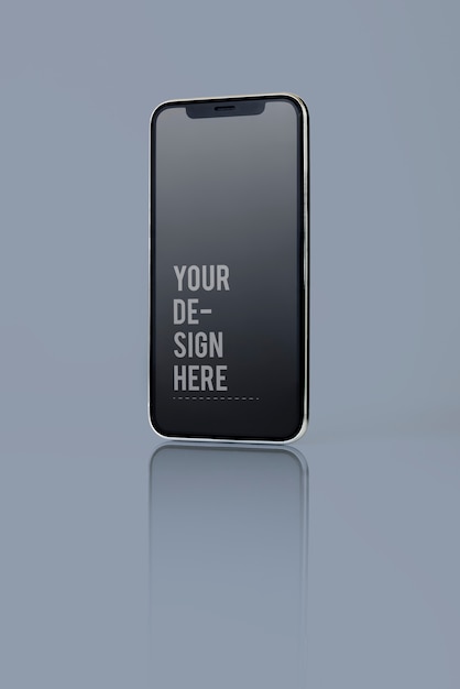 Download Free PSD | Full screen smartphone mockup design