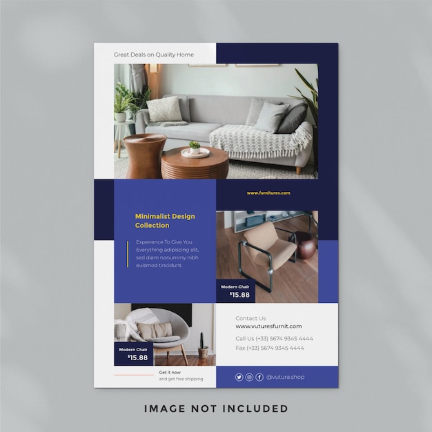 Premium Psd Furniture Flyer Template