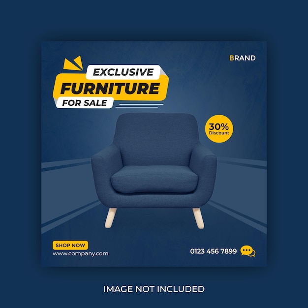 Premium PSD Furniture Sale Social Media And Instagram Post Banner