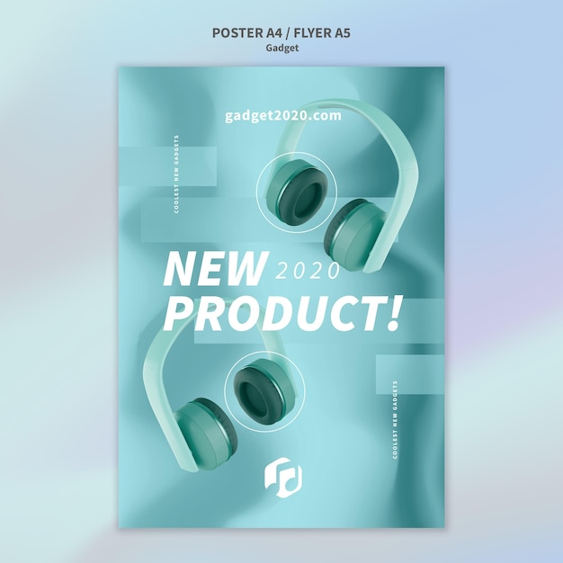 Free PSD | Gadget concept poster template