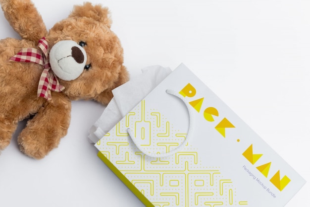 Download Gift bag mock up design | Premium PSD File