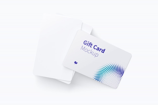 Gift card mockup PSD file | Premium Download