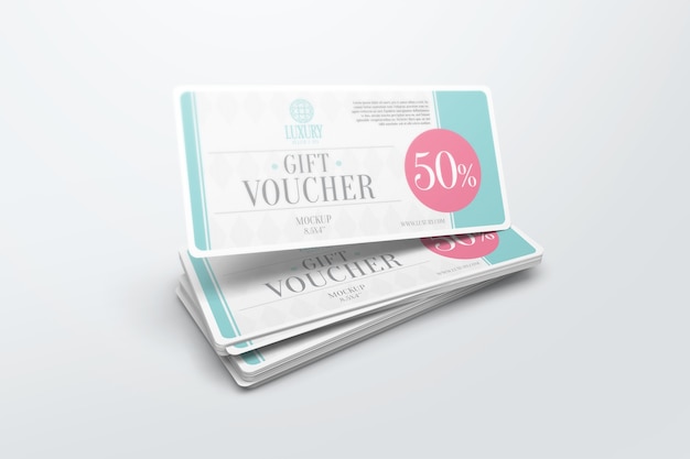 Download Gift voucher mockup PSD file | Premium Download