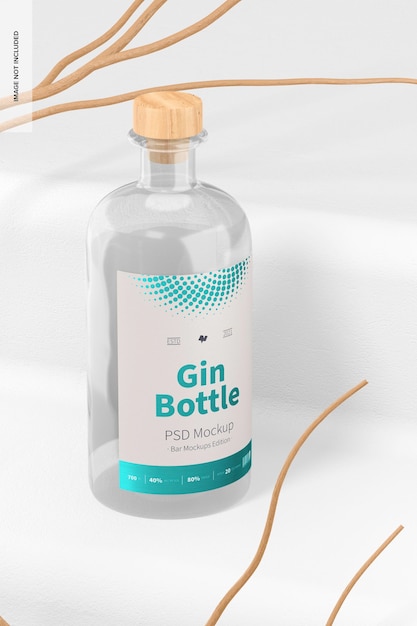 Download Premium Psd Gin Bottle Mockup Front View