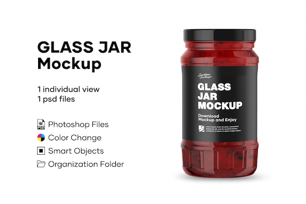 Download Glass jar mockup | Premium PSD File