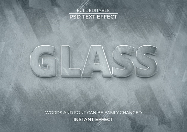colored glass text effect free psd download photoshop
