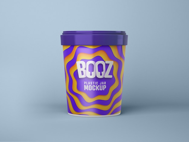 Download Glossy ice cream cup mockup | Premium PSD File