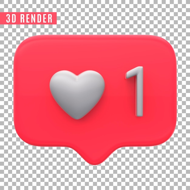 Premium PSD | Glossy instagram like social media logo icon set 3d ...