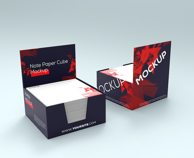 Download Premium Psd Glossy Paper Box Mockup Design Rendering