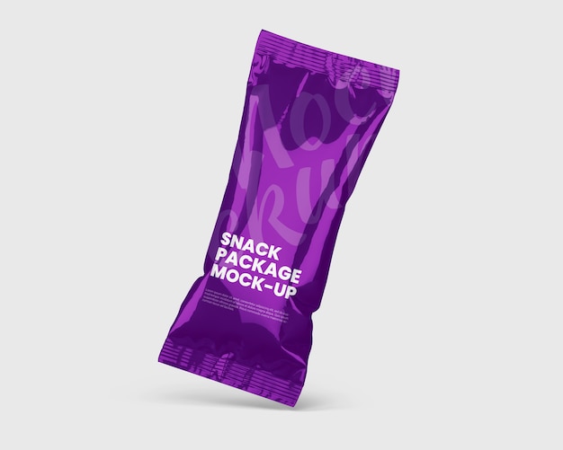 Download Premium PSD | Glossy snack packaging mockup