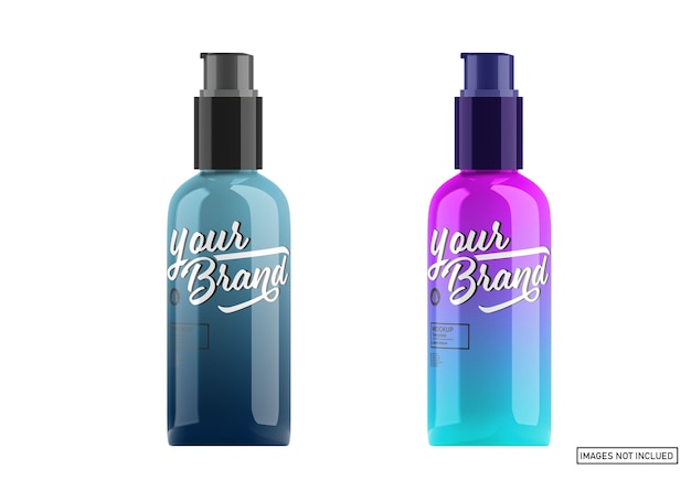 Download Premium PSD | Glossy spray bottle mockup