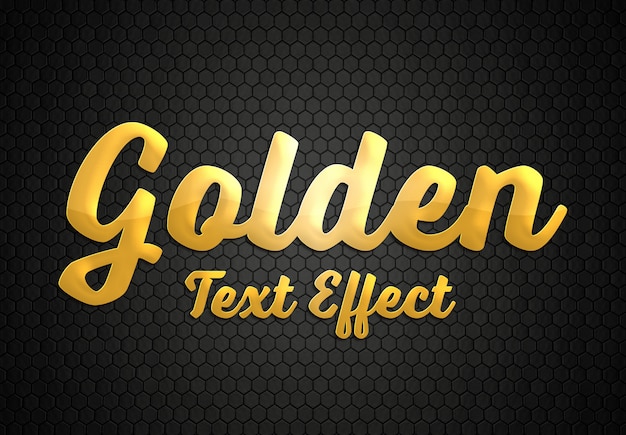 Download Premium PSD | Gold text effect style mockup