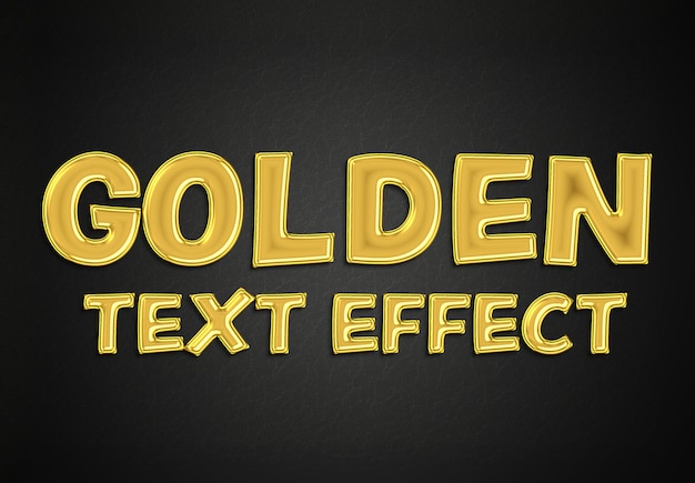 Download Gold text effect style mockup | Premium PSD File