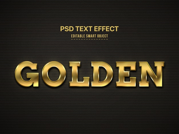 Download Free PSD | Golden 3d text style effect