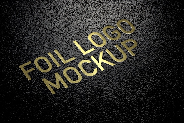 Download Golden foil logo mockup PSD file | Premium Download