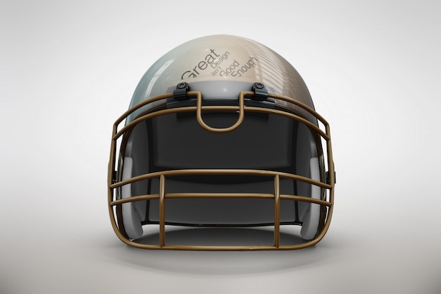 Download Golden helmet mock up | Free PSD File