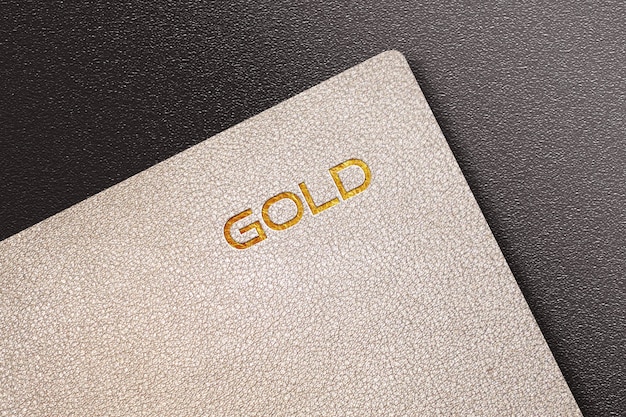 Download Free Golden Logo Mockup In Leather Notebook Design Premium Psd File Use our free logo maker to create a logo and build your brand. Put your logo on business cards, promotional products, or your website for brand visibility.