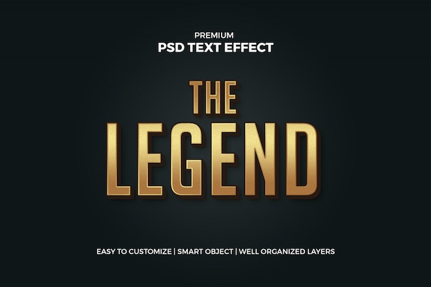 Download Golden text effect mockup PSD file | Premium Download
