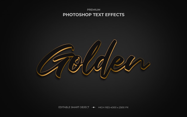 Download Golden text effect mockup | Premium PSD File PSD Mockup Templates