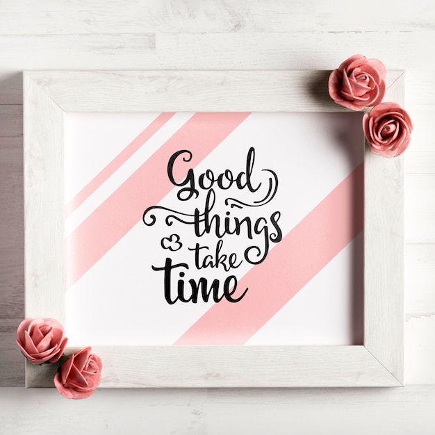 free-psd-good-things-take-time-quote